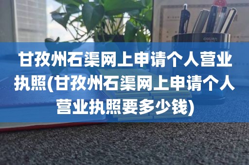 甘孜州石渠网上申请个人营业执照(甘孜州石渠网上申请个人营业执照要多少钱)