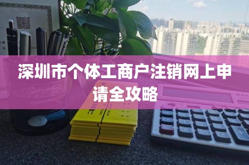 深圳市个体工商户注销网上申请全攻略
