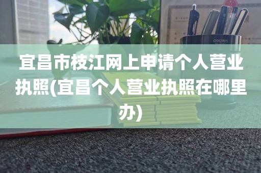 宜昌市枝江网上申请个人营业执照(宜昌个人营业执照在哪里办)