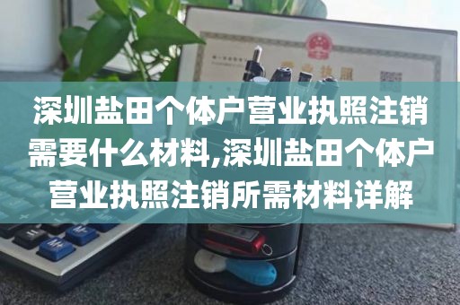 深圳盐田个体户营业执照注销需要什么材料,深圳盐田个体户营业执照注销所需材料详解