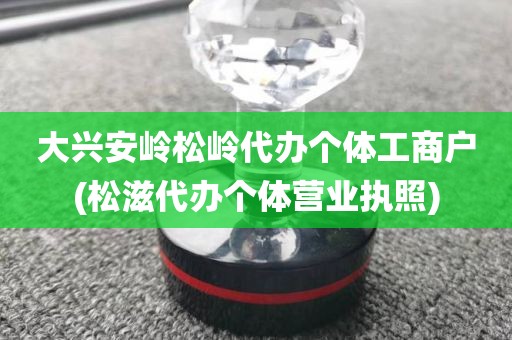 大兴安岭松岭代办个体工商户(松滋代办个体营业执照)