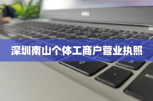 深圳南山个体工商户营业执照