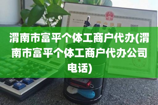 渭南市富平个体工商户代办(渭南市富平个体工商户代办公司电话)