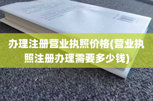 办理注册营业执照价格(营业执照注册办理需要多少钱)