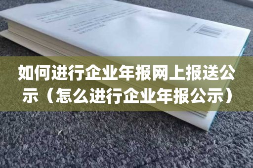 如何进行企业年报网上报送公示（怎么进行企业年报公示）