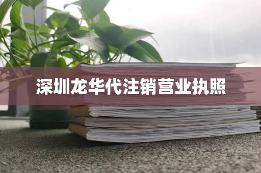 深圳龙华代注销营业执照