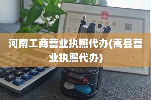 河南工商营业执照代办(嵩县营业执照代办)