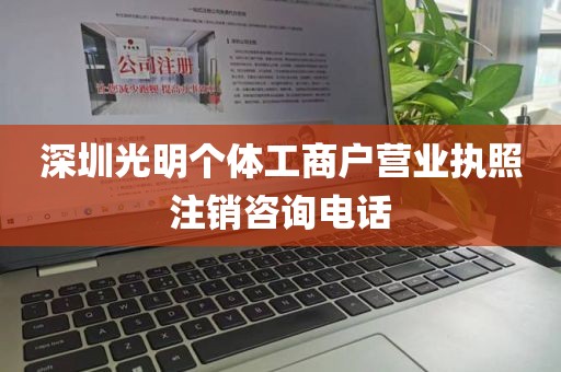 深圳光明个体工商户营业执照注销咨询电话
