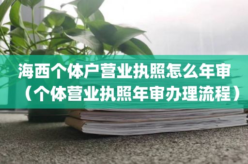 海西个体户营业执照怎么年审（个体营业执照年审办理流程）