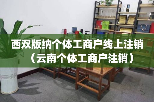 西双版纳个体工商户线上注销（云南个体工商户注销）