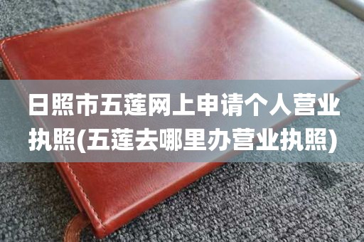 日照市五莲网上申请个人营业执照(五莲去哪里办营业执照)