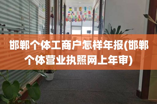 邯郸个体工商户怎样年报(邯郸个体营业执照网上年审)