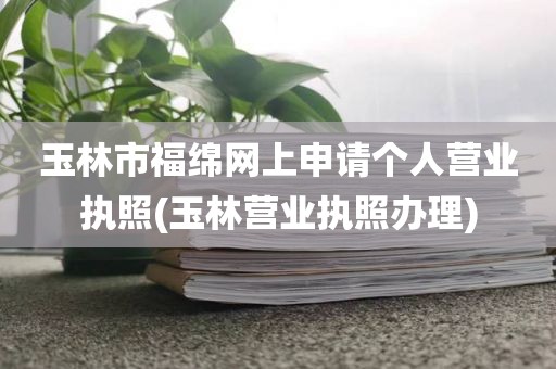玉林市福绵网上申请个人营业执照(玉林营业执照办理)
