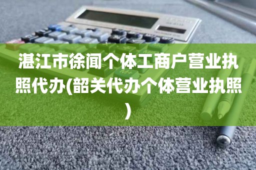 湛江市徐闻个体工商户营业执照代办(韶关代办个体营业执照)