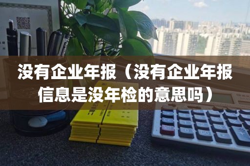 没有企业年报（没有企业年报信息是没年检的意思吗）