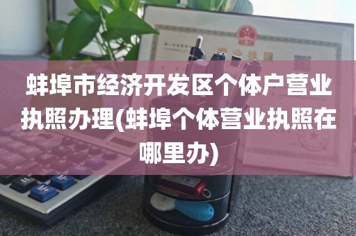 蚌埠市经济开发区个体户营业执照办理(蚌埠个体营业执照在哪里办)