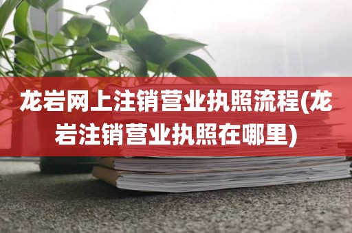 龙岩网上注销营业执照流程(龙岩注销营业执照在哪里)