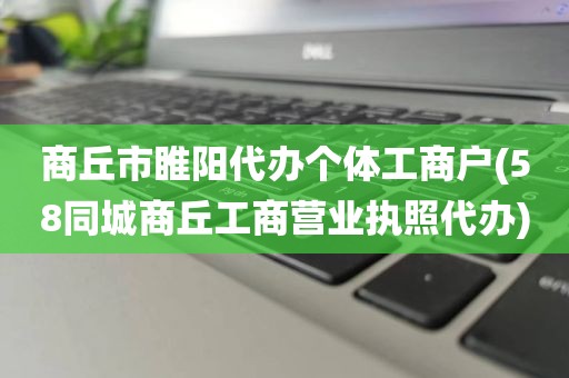 商丘市睢阳代办个体工商户(58同城商丘工商营业执照代办)