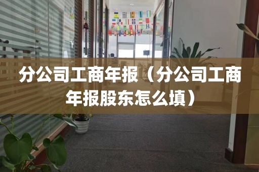 分公司工商年报（分公司工商年报股东怎么填）