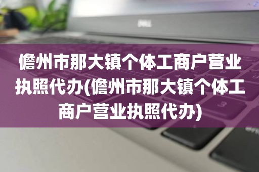 儋州市那大镇个体工商户营业执照代办(儋州市那大镇个体工商户营业执照代办)