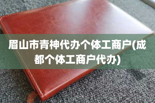 眉山市青神代办个体工商户(成都个体工商户代办)