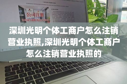 深圳光明个体工商户怎么注销营业执照,深圳光明个体工商户怎么注销营业执照的