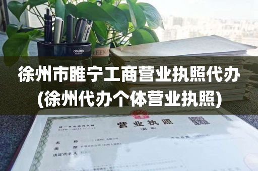 徐州市睢宁工商营业执照代办(徐州代办个体营业执照)