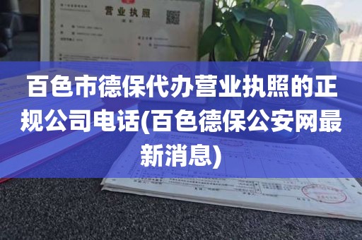 百色市德保代办营业执照的正规公司电话(百色德保公安网最新消息)