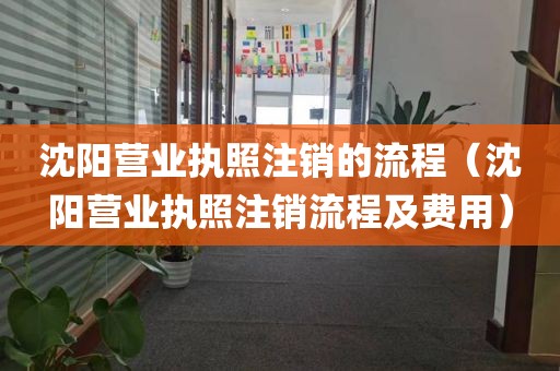 沈阳营业执照注销的流程（沈阳营业执照注销流程及费用）