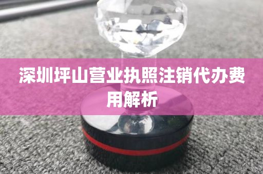 深圳坪山营业执照注销代办费用解析