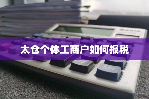 太仓个体工商户如何报税