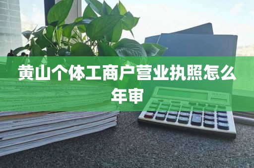 黄山个体工商户营业执照怎么年审