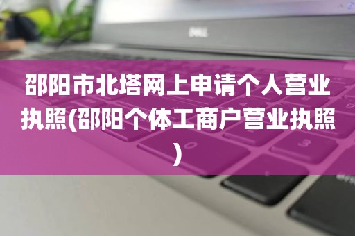 邵阳市北塔网上申请个人营业执照(邵阳个体工商户营业执照)