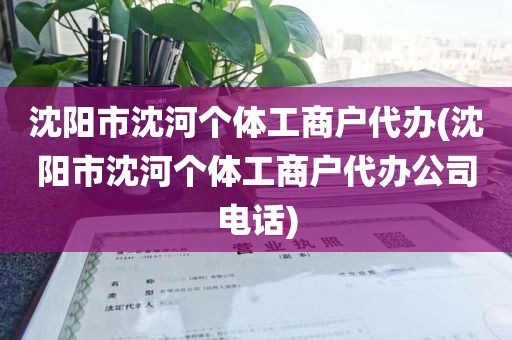 沈阳市沈河个体工商户代办(沈阳市沈河个体工商户代办公司电话)