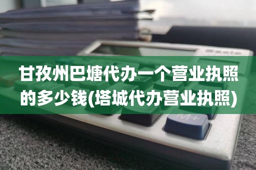 甘孜州巴塘代办一个营业执照的多少钱(塔城代办营业执照)