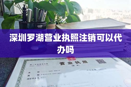 深圳罗湖营业执照注销可以代办吗