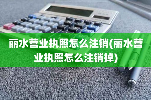 丽水营业执照怎么注销(丽水营业执照怎么注销掉)