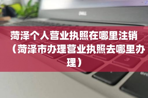 菏泽个人营业执照在哪里注销（菏泽市办理营业执照去哪里办理）