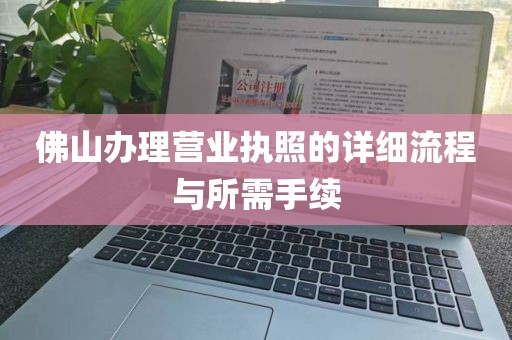 佛山办理营业执照的详细流程与所需手续