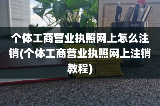 个体工商营业执照网上怎么注销(个体工商营业执照网上注销教程)