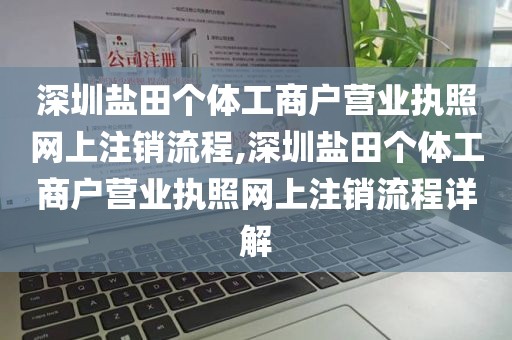 深圳盐田个体工商户营业执照网上注销流程,深圳盐田个体工商户营业执照网上注销流程详解