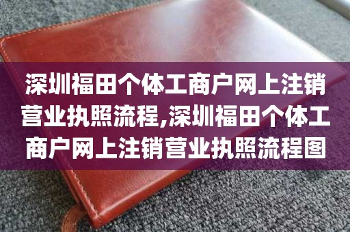 深圳福田个体工商户网上注销营业执照流程,深圳福田个体工商户网上注销营业执照流程图