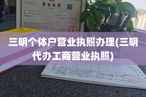 三明个体户营业执照办理(三明代办工商营业执照)