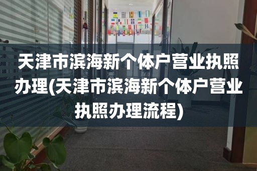 天津市滨海新个体户营业执照办理(天津市滨海新个体户营业执照办理流程)