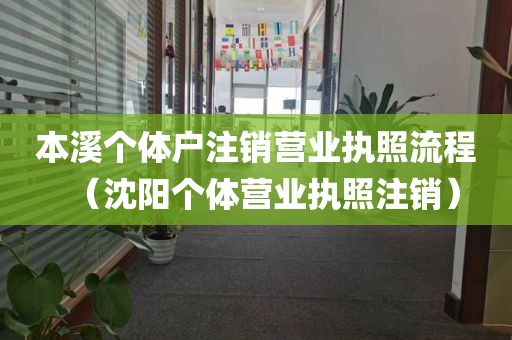 本溪个体户注销营业执照流程(沈阳个体营业执照注销)