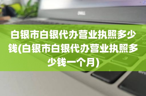 白银市白银代办营业执照多少钱(白银市白银代办营业执照多少钱一个月)