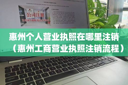 惠州个人营业执照在哪里注销（惠州工商营业执照注销流程）