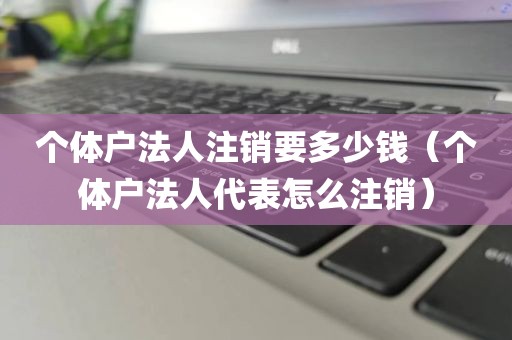 个体户法人注销要多少钱（个体户法人代表怎么注销）