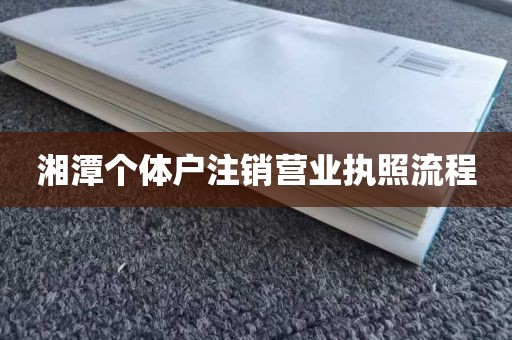 湘潭个体户注销营业执照流程