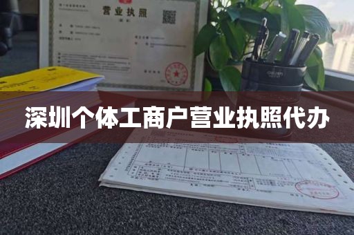 深圳个体工商户营业执照代办